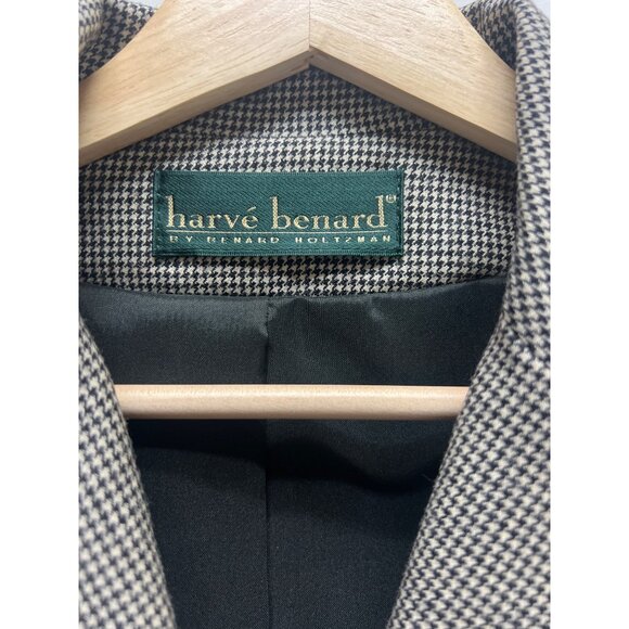 Harvé Benard Gray Houndstooth Skirt Suit Set - Picture 3 of 10